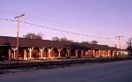 Soo Line depot at sunset